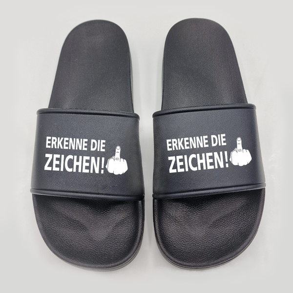 Badeschuhe Erkenne die Zeichen