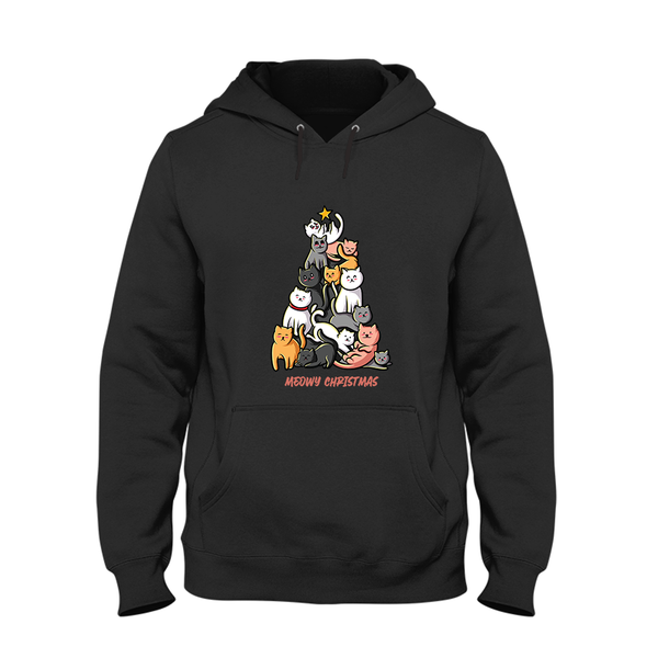 Hoodie Unisex Meowy Christmas