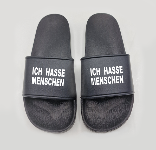 Badeschuhe Ich hasse Menschen