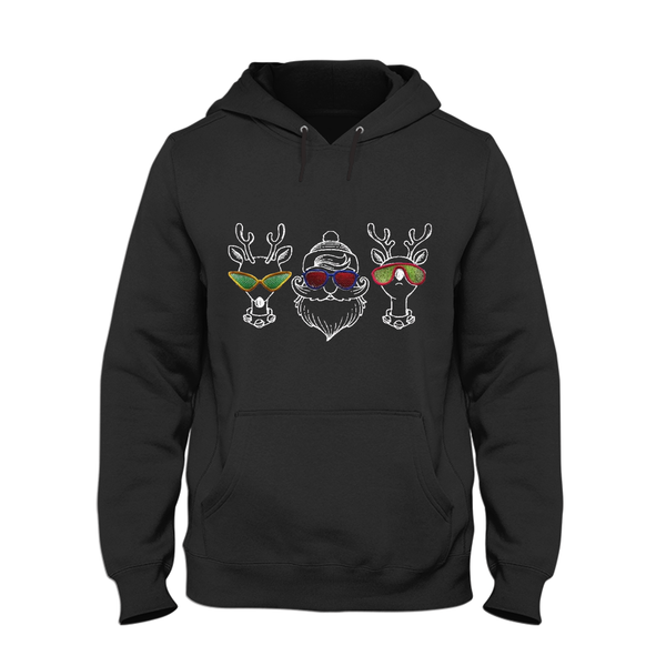 Hoodie Unisex SANTA UND FRIENDS perfekt für WEIHNACHTEN