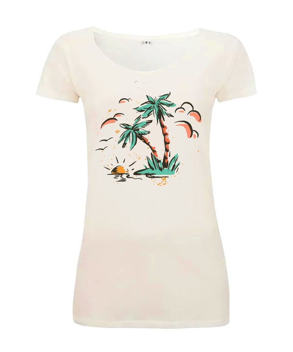 Sommershirt Sunset Damen T-Shirt