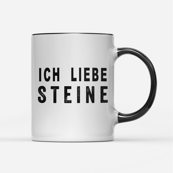 Tasse Ich liebe Steine