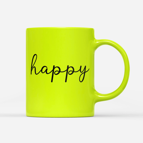 Tasse Neon happy