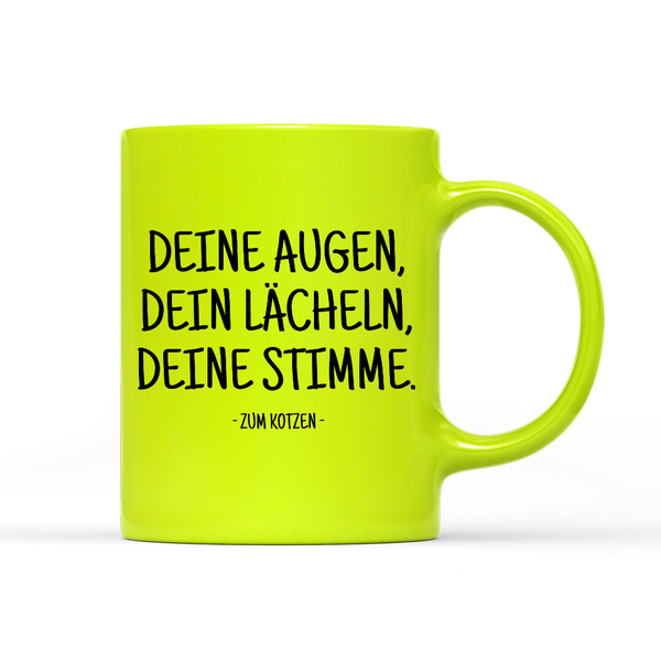 Tasse Neon Zum kotzen